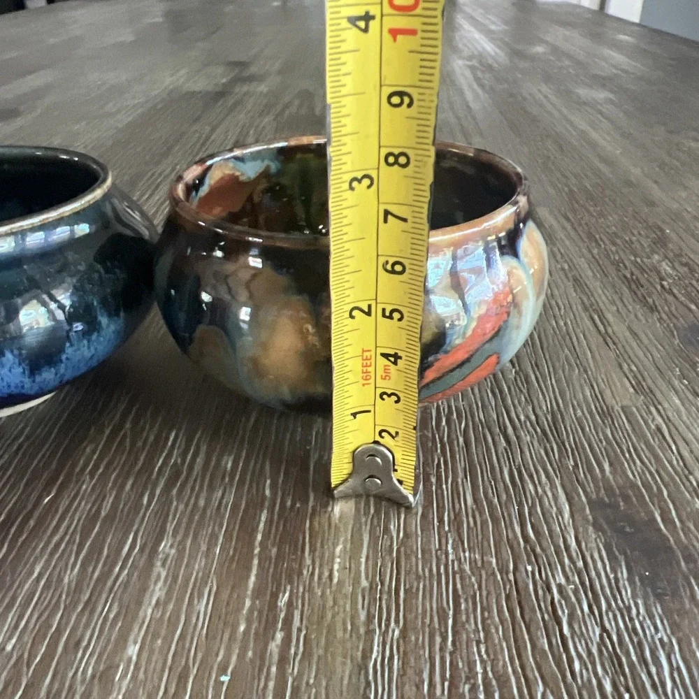 Set Of Small Glaze Pots